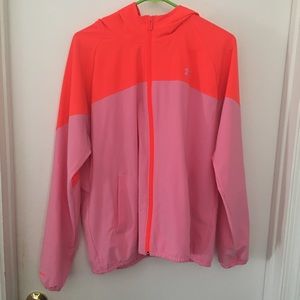 Like New Pink Under Armour Wind Breaker